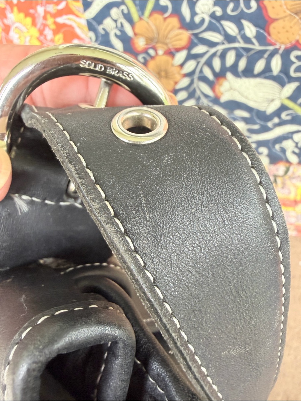 Vintage Coach Soho 9248 Black Leather Shoulder Bag Y2K Buckle Flap Purse - Picture 7 of 16
